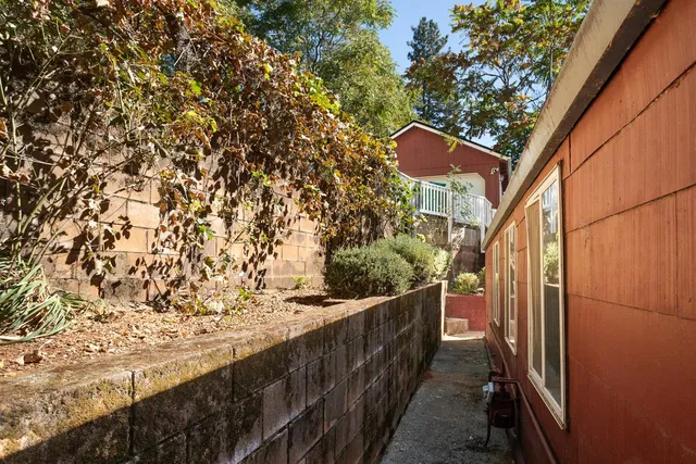 a view of outdoor space and deck