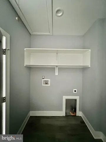a view of a room with an empty space