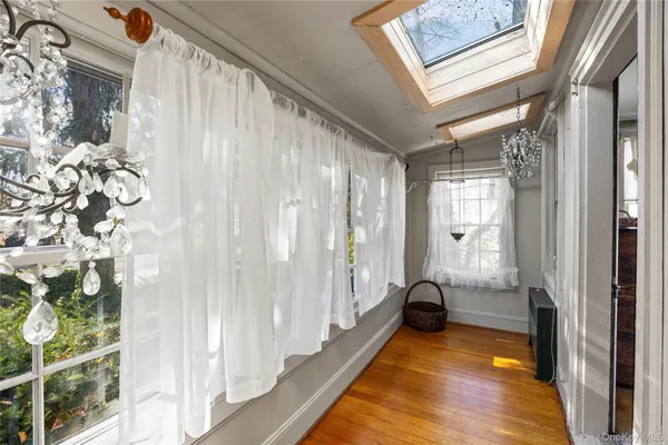 a view of a balcony