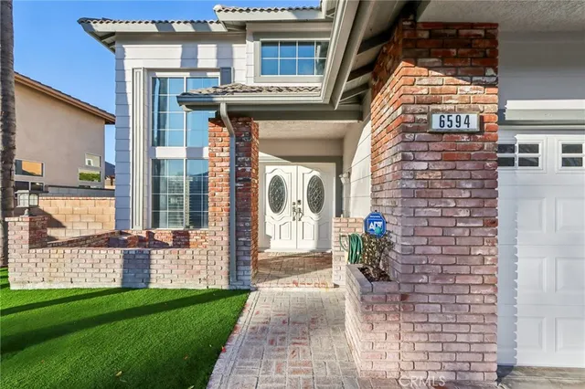 a view of a door of the house
