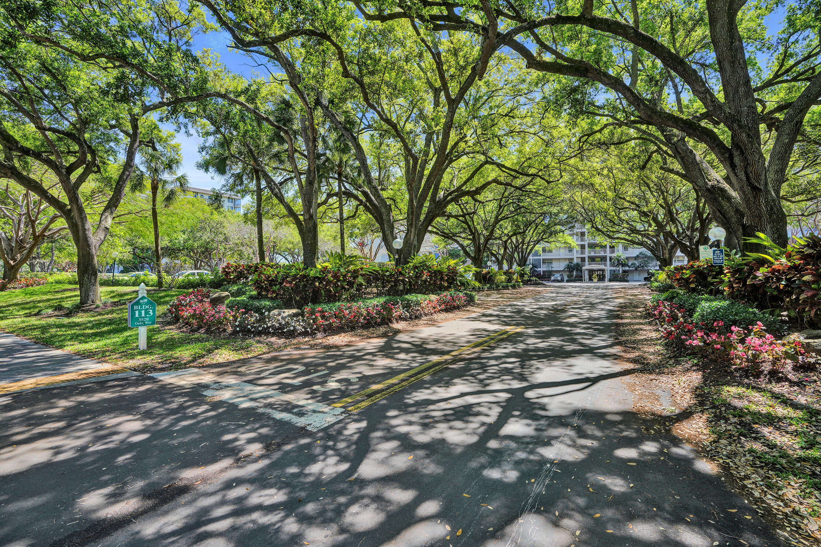 3520 Oaks Way, Unit 1010 Pompano Beach, FL 33069 - Photo 6 of 67 a view of a tree in front of a house