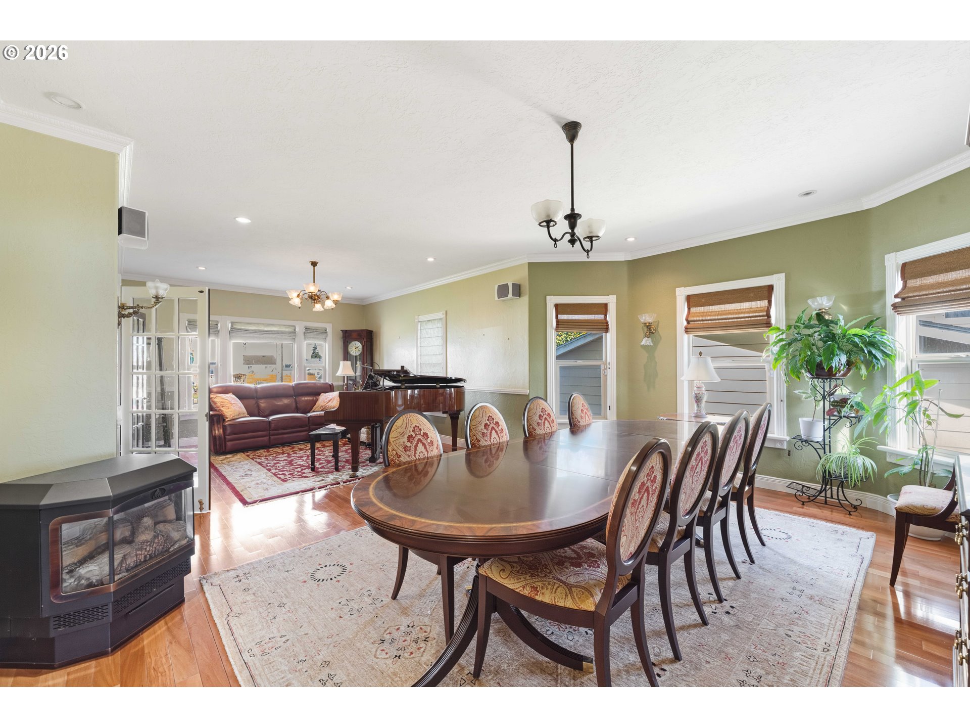 2139 McPherson Avenue North Bend, OR 97459 - Photo 13 of 35 a view of a dining room with furniture and chandelier