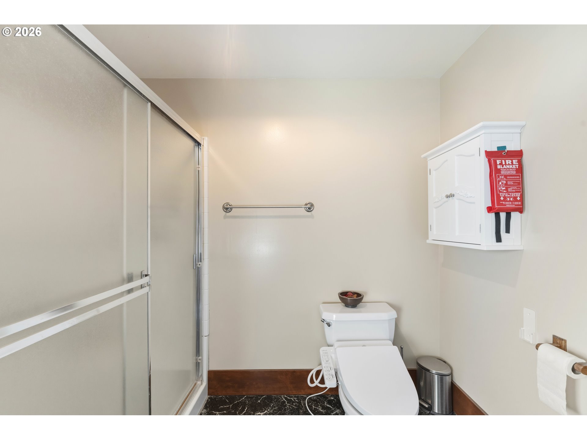 2139 McPherson Avenue North Bend, OR 97459 - Photo 26 of 35 a bathroom with a toilet and a shower