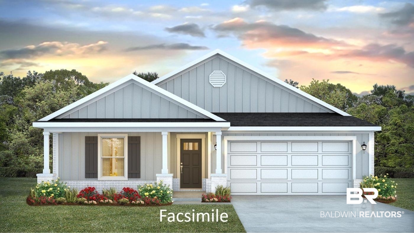 17812 Hens Avenue Foley, AL 36535 - Photo 29 of 30 View of front of home featuring covered porch and a garage