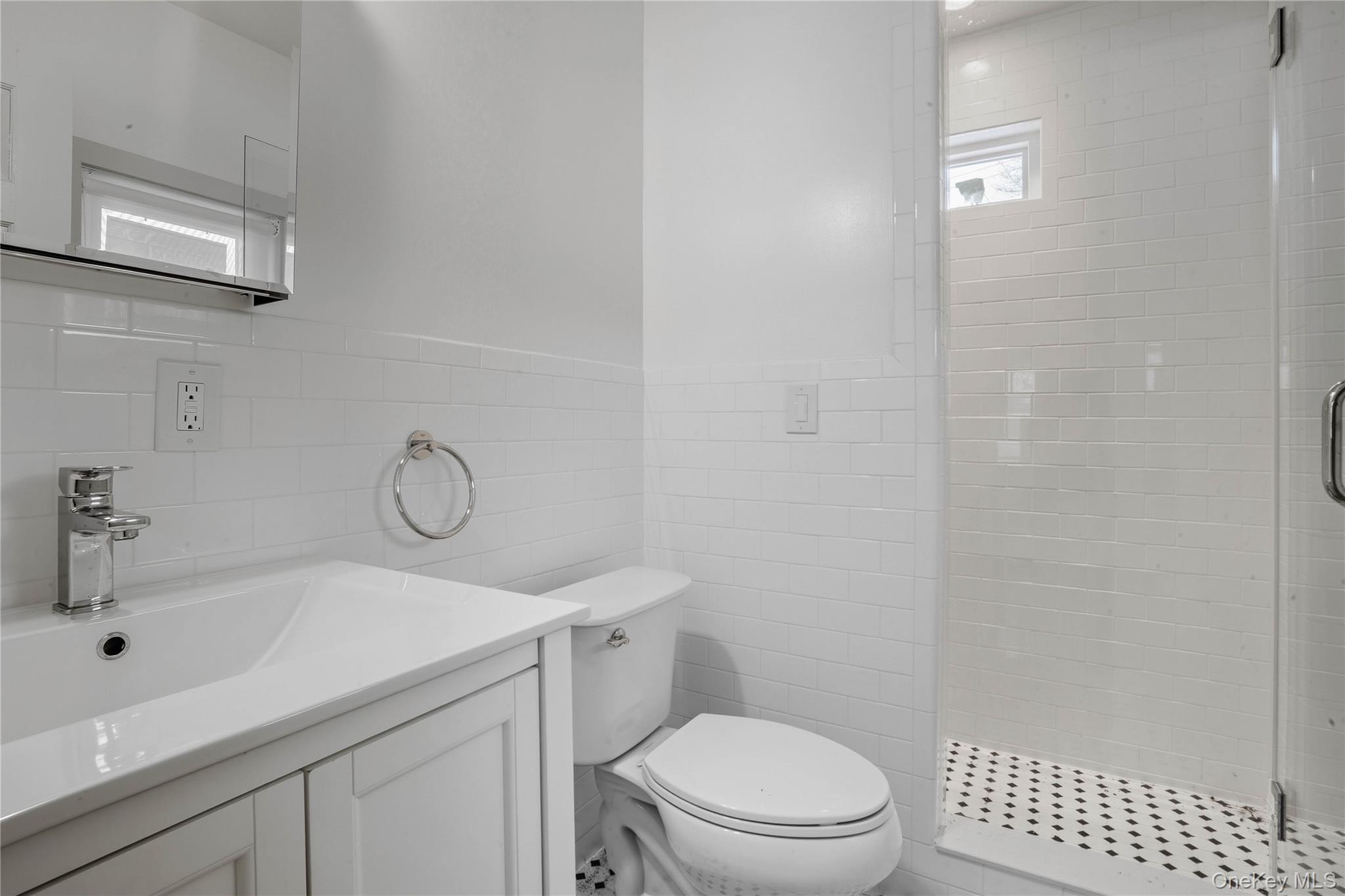 1091 Albany Post Road Gardiner, NY 12525 - Photo 43 of 50 a bathroom with a sink a toilet and shower