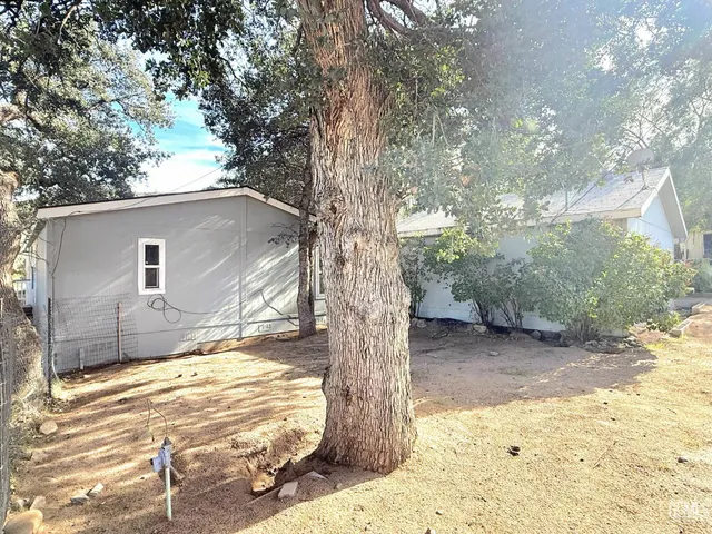 a backyard of a house