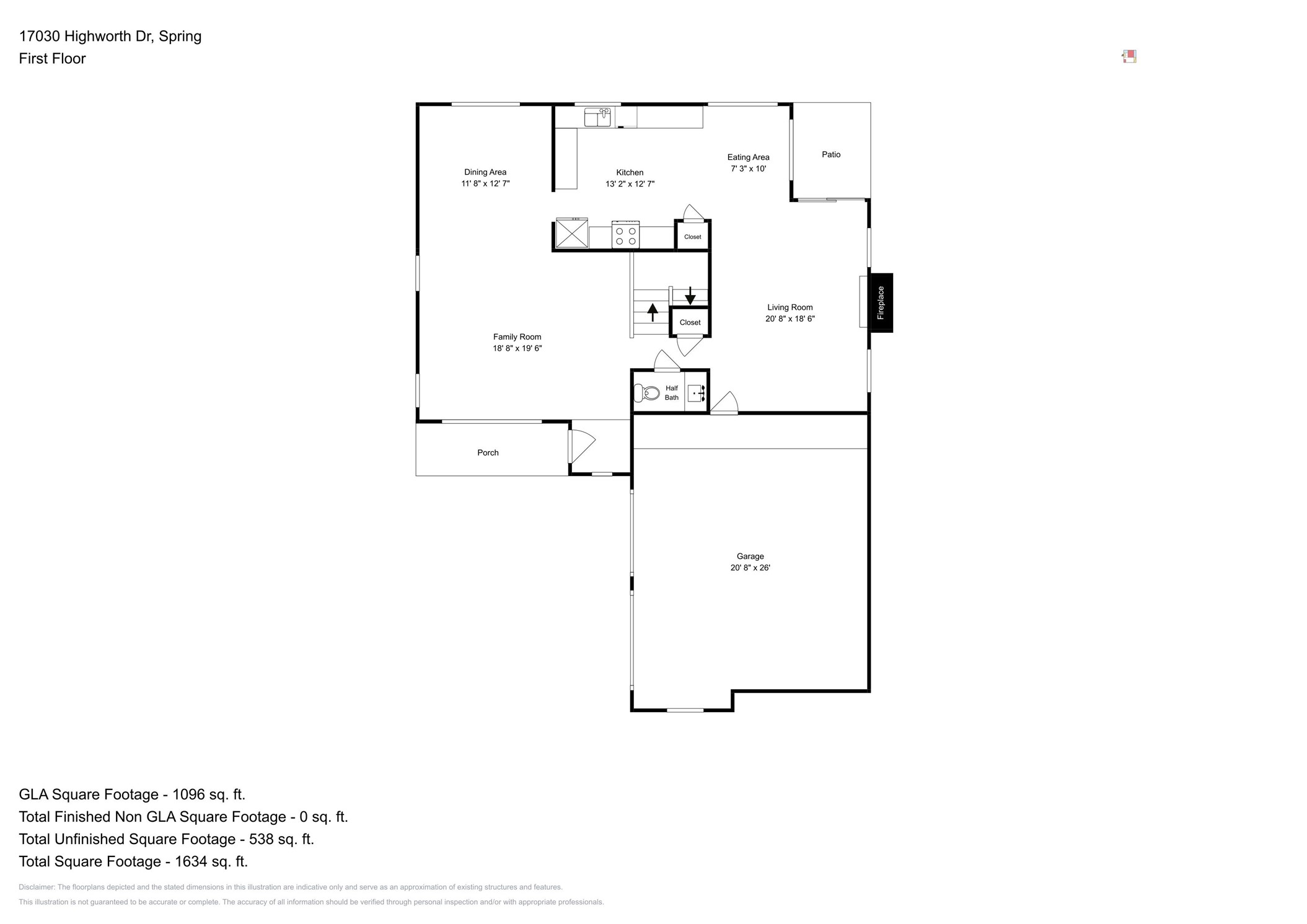 17030 Highworth Drive Spring, TX 77379 - Photo 23 of 24 a picture of a floor plan