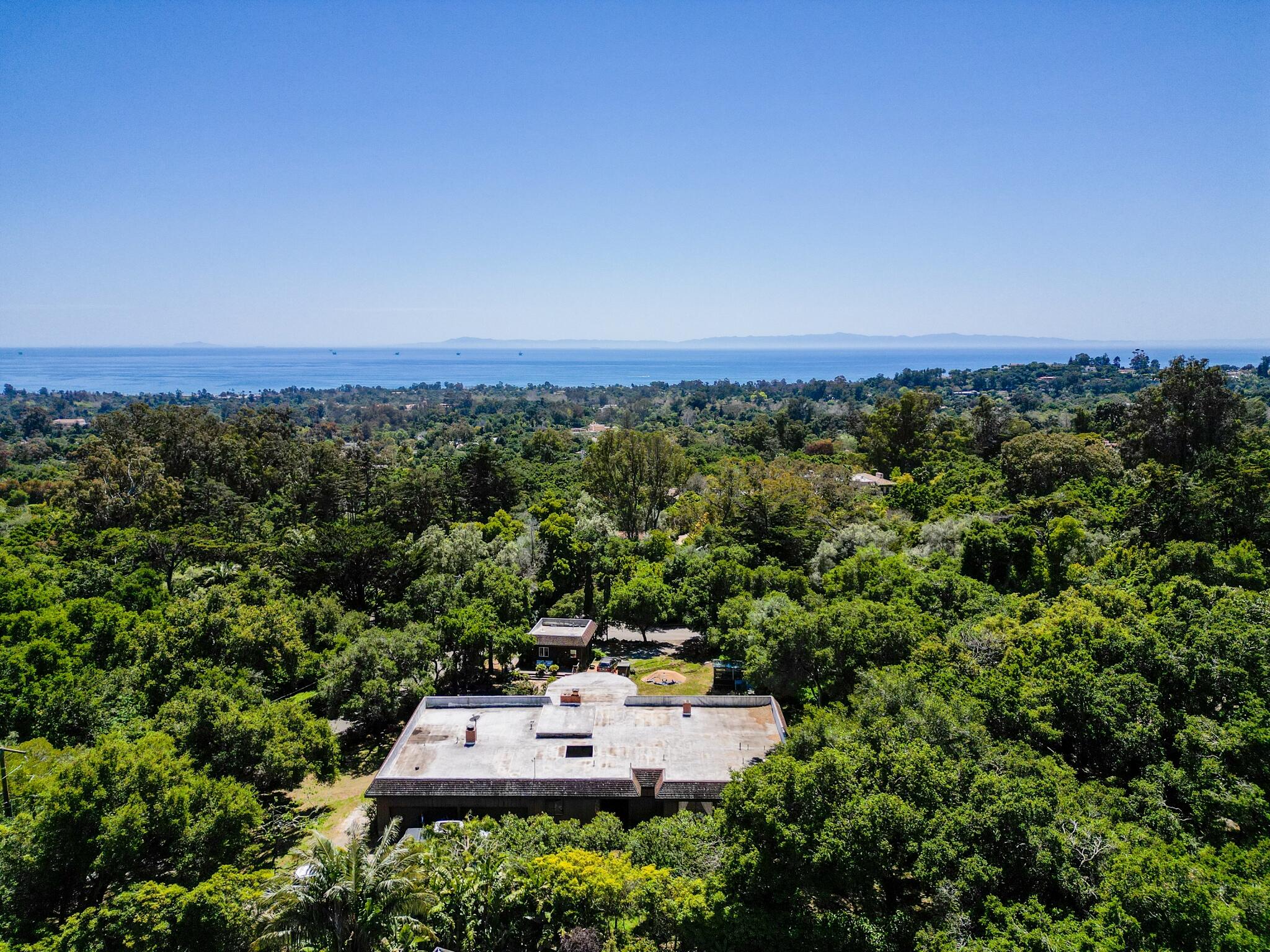 756 Hot Springs Road Montecito, CA 93108 - Photo 11 of 32 an aerial view of a house with a yard