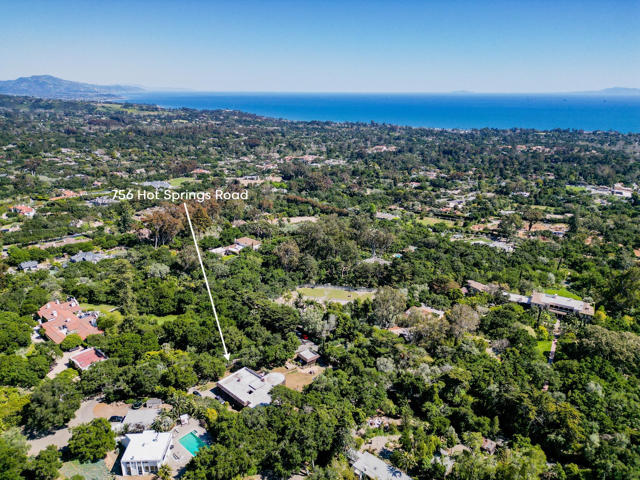 756 Hot Springs Road Montecito, CA 93108 - Photo 8 of 32 a view of a city