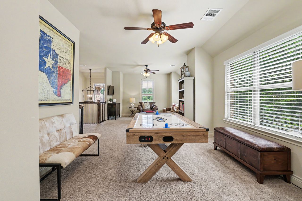 809 Prairie Dunes Drive Georgetown, TX 78628 - Photo 25 of 40 A spacious upstairs recreation area offers ample room for activities and relaxation.