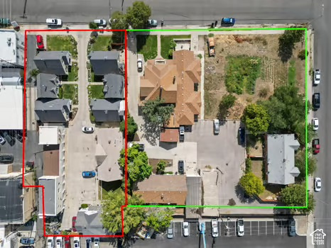 60 West 300 South Springville, UT 84663 - Photo 20 of 38 7-units with land are defined by green lines.