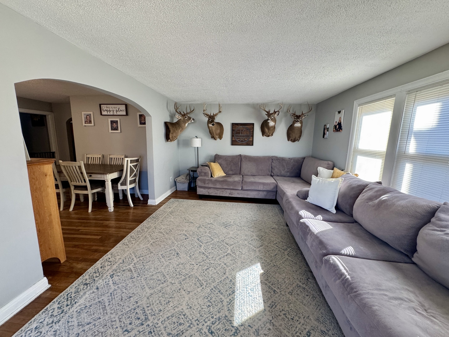 216 South Main Street Sheffield, IL 61361 - Photo 5 of 28 a living room with furniture and wooden floor