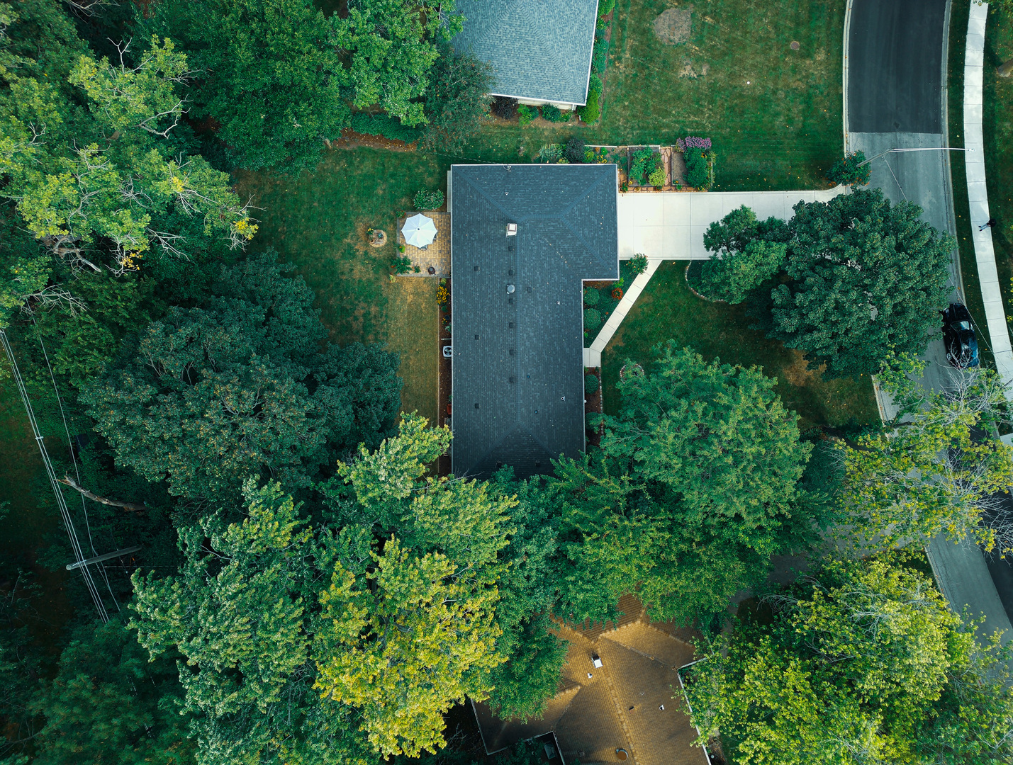 1920 North Washington Street Wheaton, IL 60187 - Photo 68 of 76 an aerial view of a house with a yard and trees