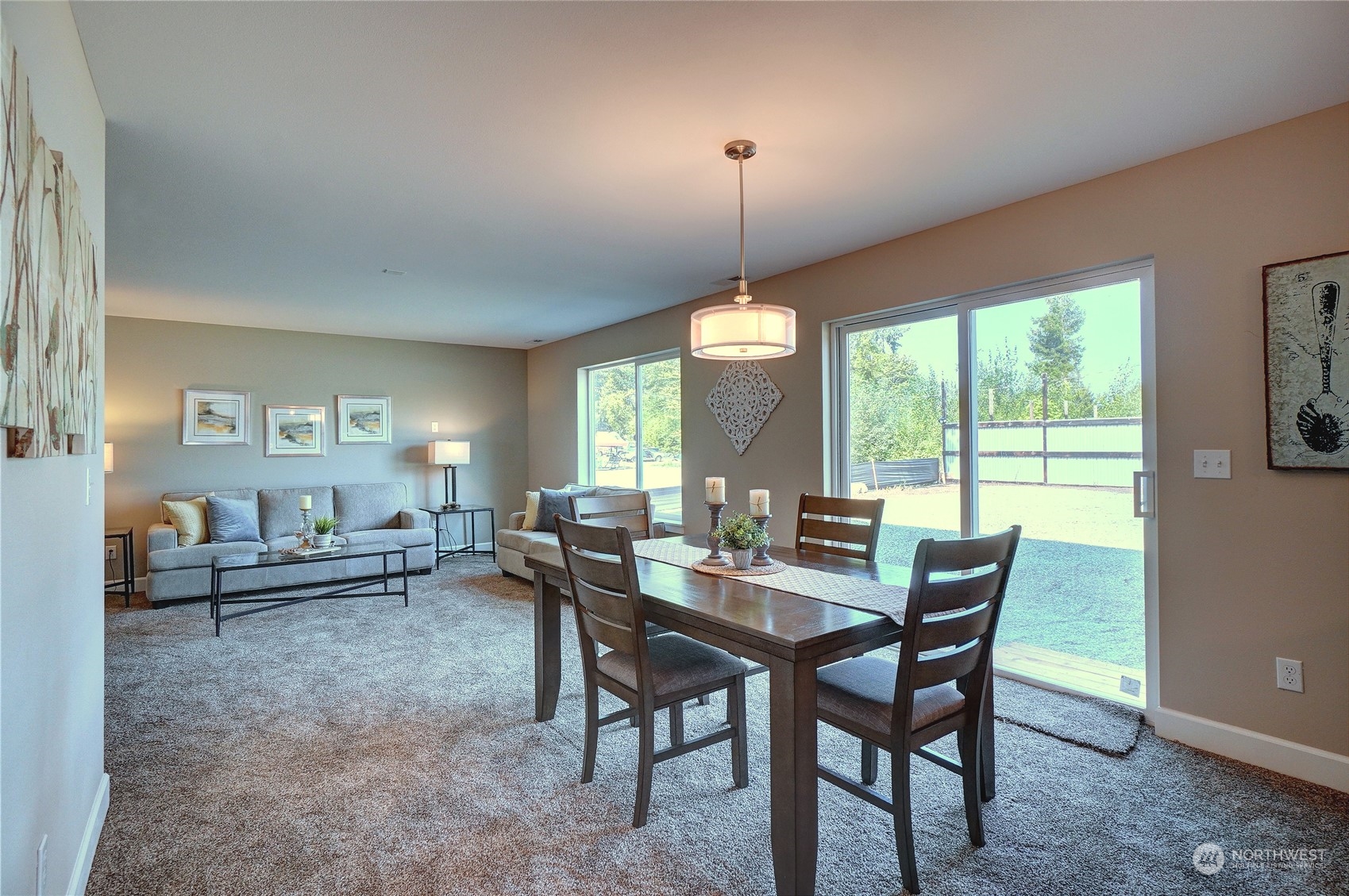 10705 36th Street East Edgewood, WA 98372 - Photo 10 of 40 a view of a dining room with furniture window and outside view