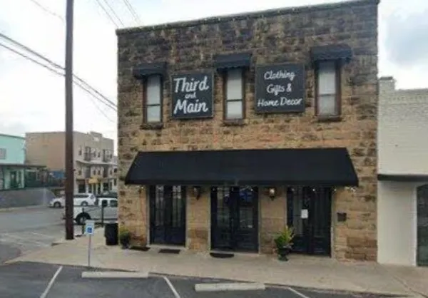 view of living room with a large window