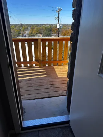 a view of an front door