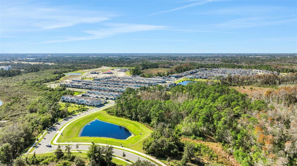 13013 Serene Glade Road Winter Garden, FL 34787 - Photo 50 of 57 an aerial view of residential houses with outdoor space and trees