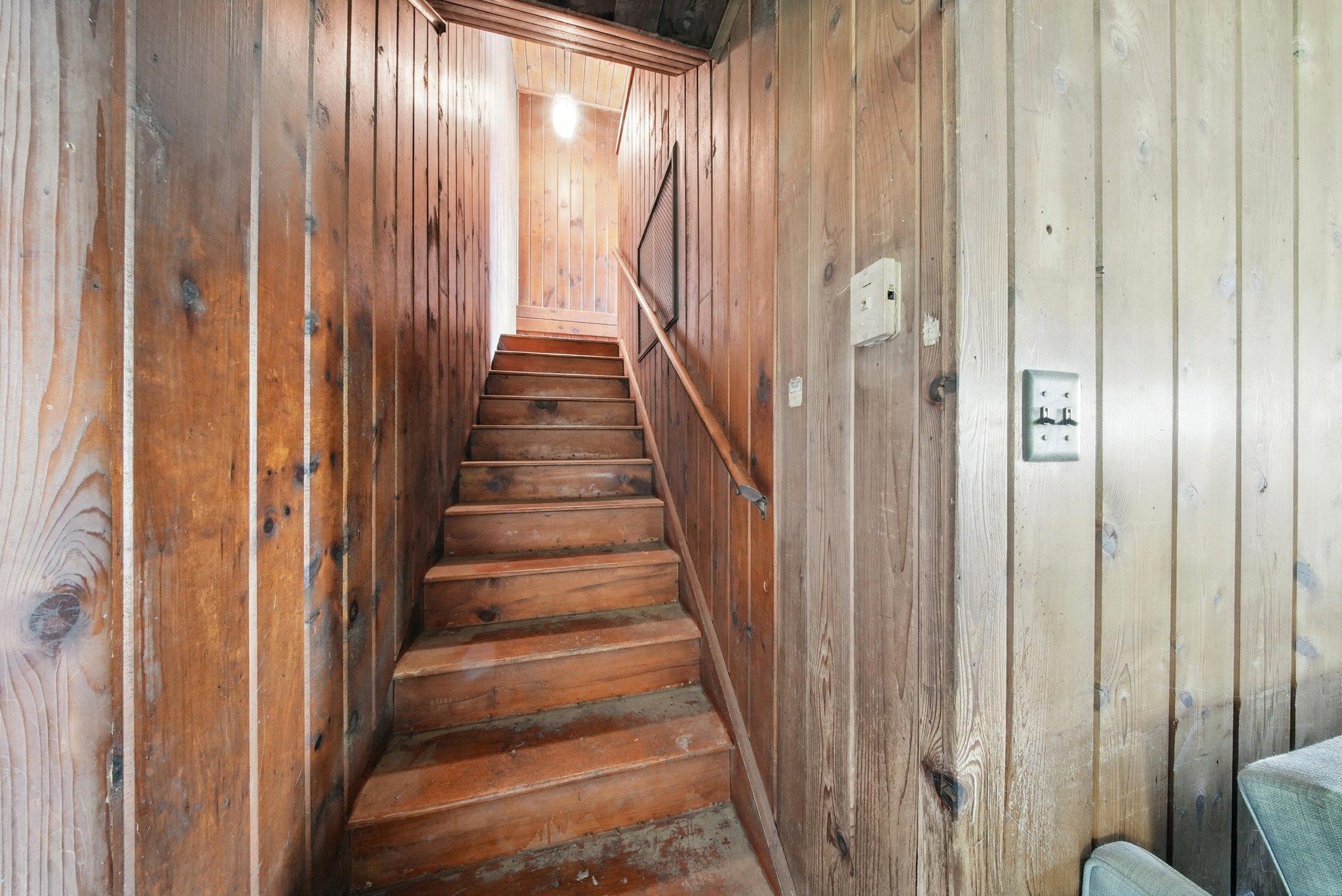 251 Haring Road Barryville, NY 12719 - Photo 10 of 30 Staircase featuring wooden walls