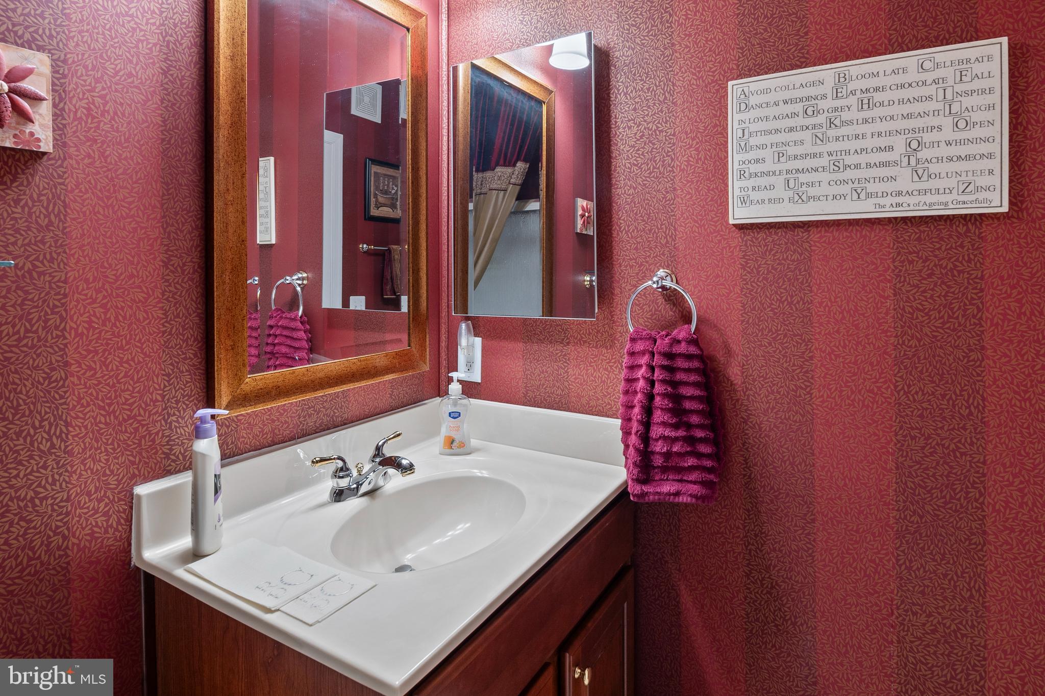 7305 Maplecrest Road, Unit 402 Elkridge, MD 21075 - Photo 23 of 55 a bathroom with a sink and a mirror