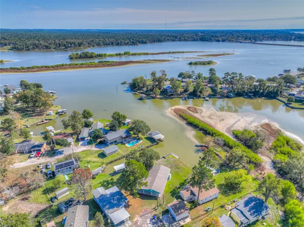 a view of a city with an ocean view