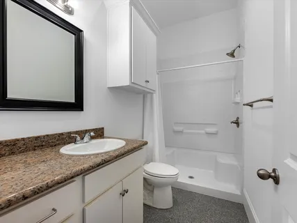 a view of a backyard with a garden