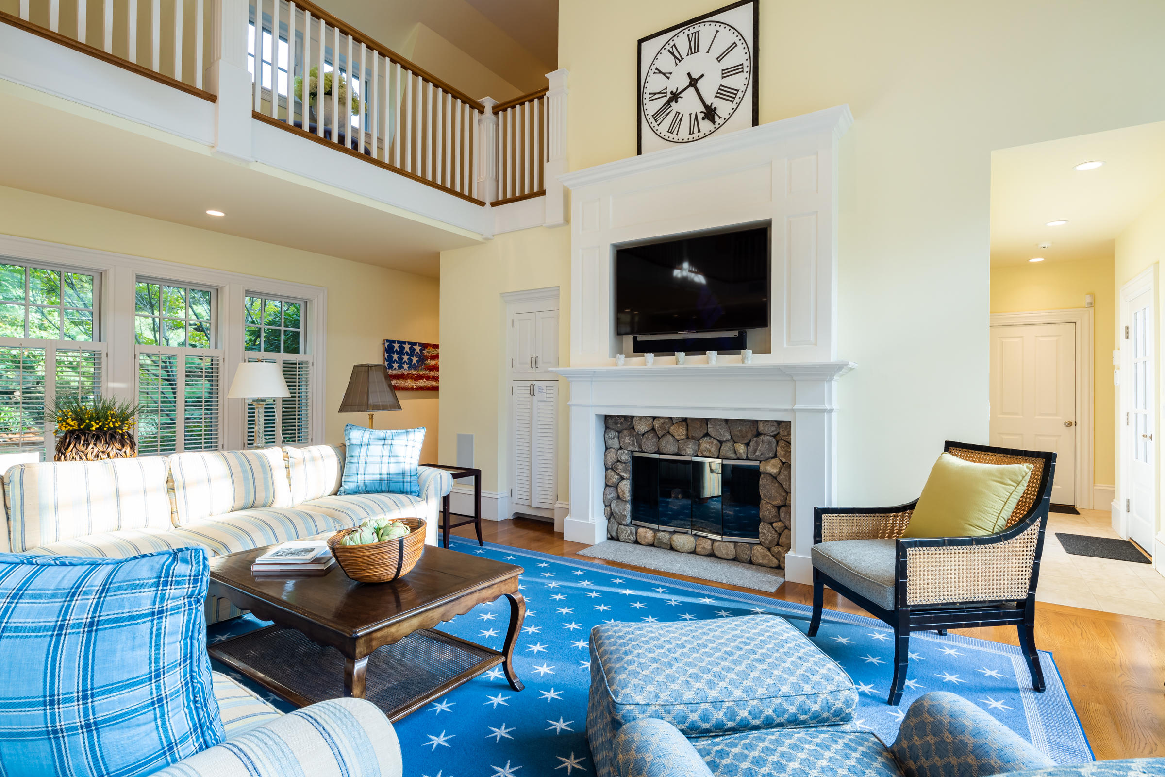 350 Windswept Way Osterville, MA 02655 - Photo 9 of 47 a living room with furniture fireplace and flat screen tv
