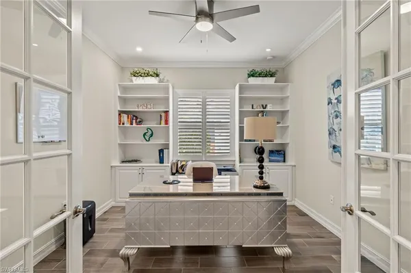 a living room with furniture and window