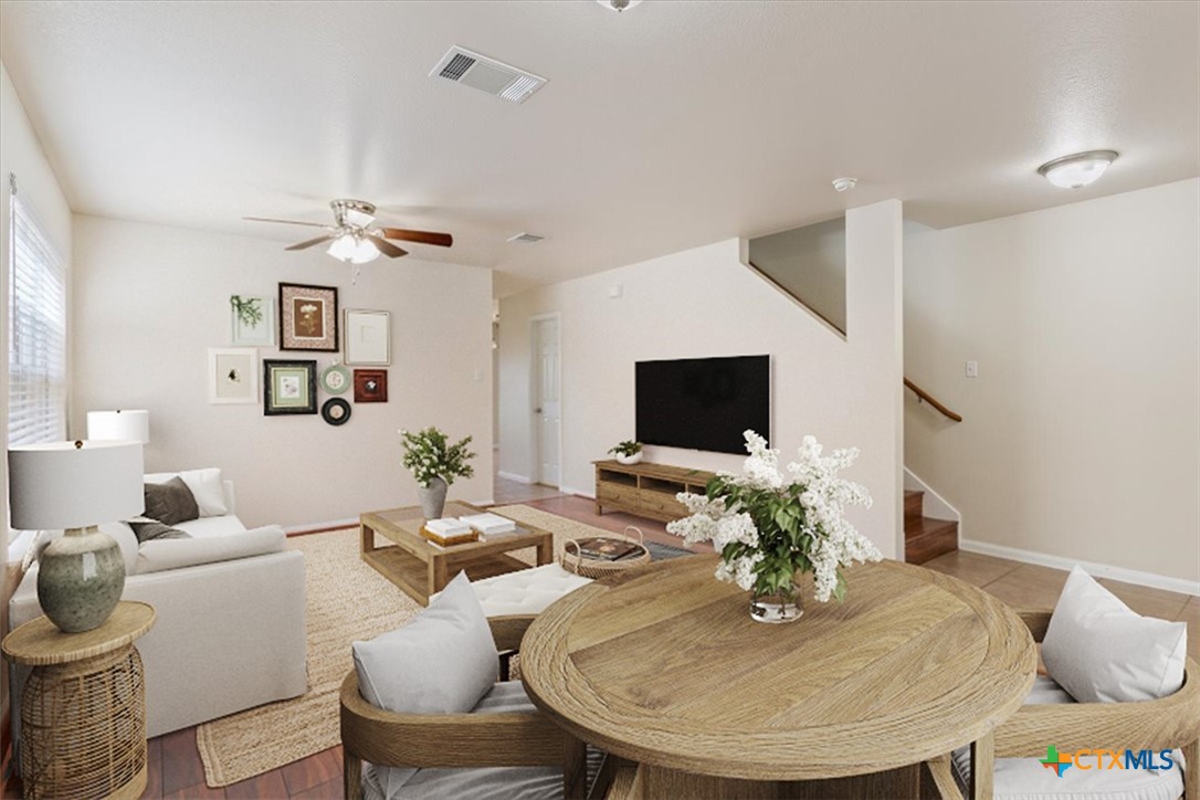 224 Starlight Drive Temple, TX 76502 - Photo 4 of 32 Living Room 1, downstairs.