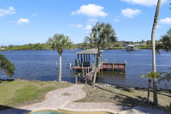 a view of a terrace with sitting area