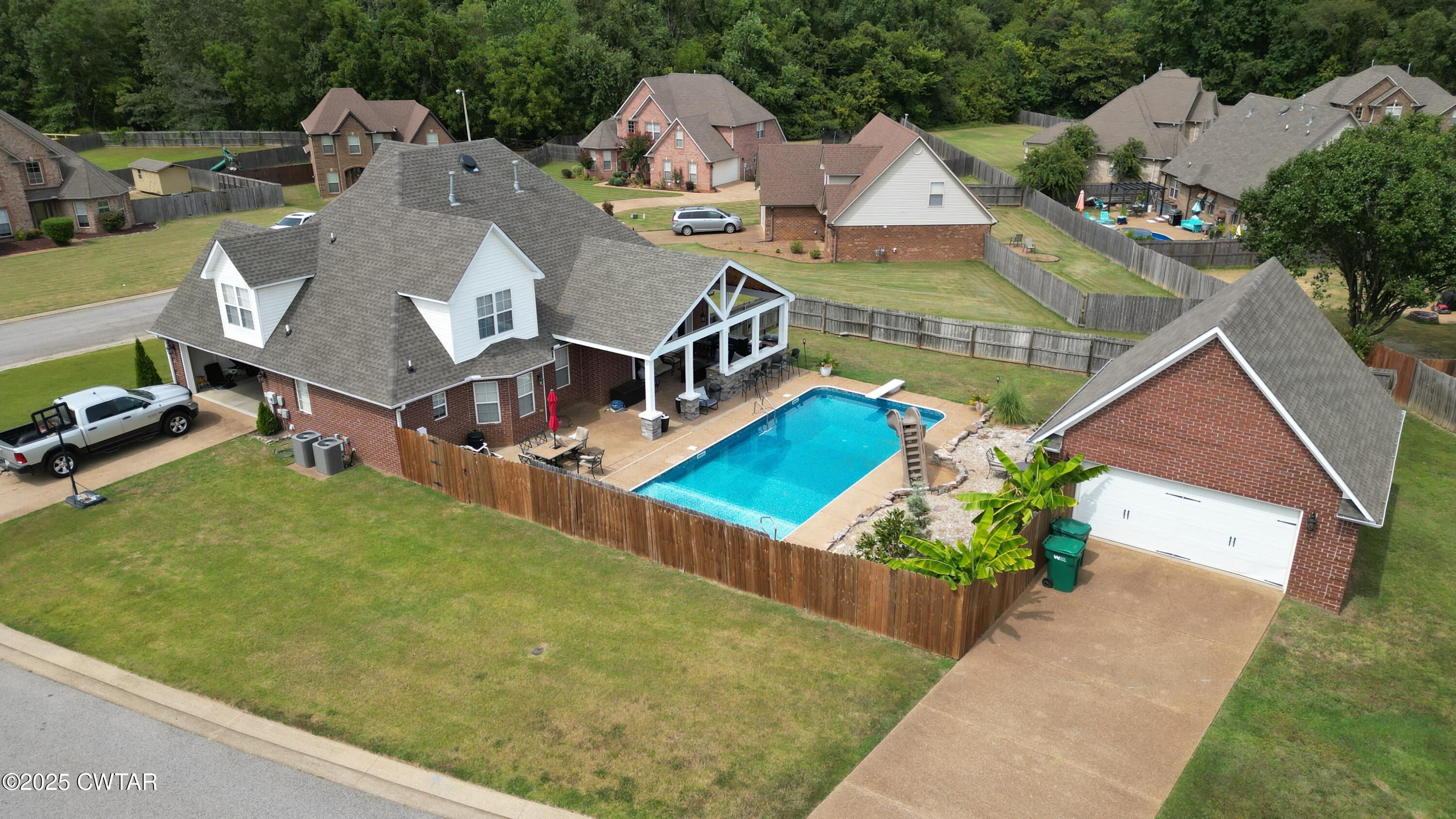 177 Fawn Ridge Lane Medina, TN 38355 - Photo 4 of 44 an aerial view of residential houses with outdoor space