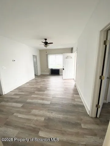 a view of a livingroom with a fireplace