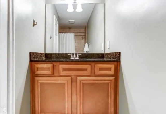 a view of a hallway with front door