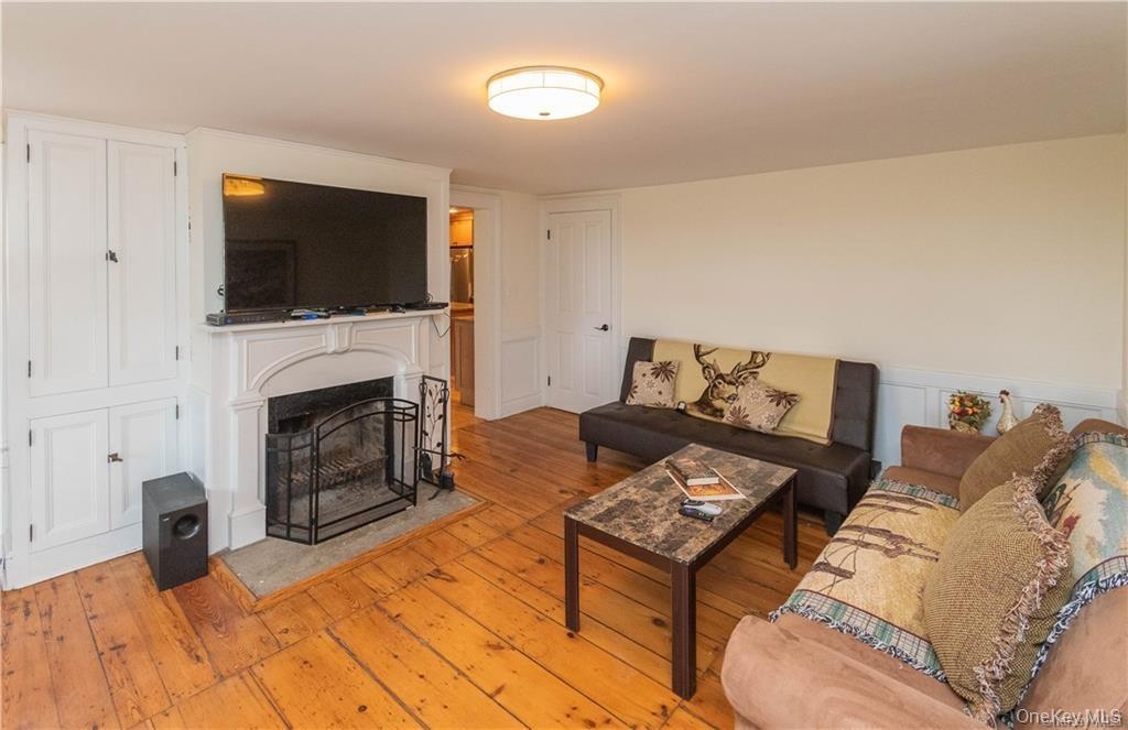 669 Mountain Road Bloomingburg, NY 12721 - Photo 19 of 36 Living room featuring light wood-style floors and a fireplace