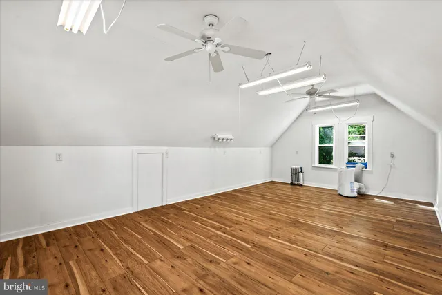 a view of a garden with an outdoor space