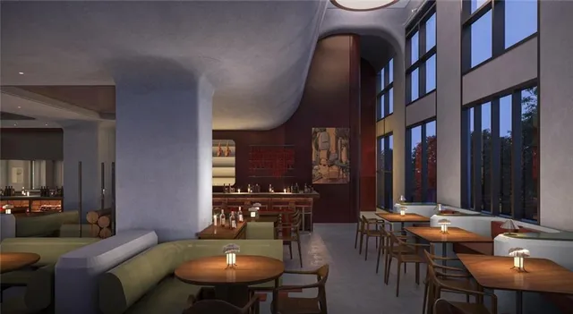 a view of building with yard