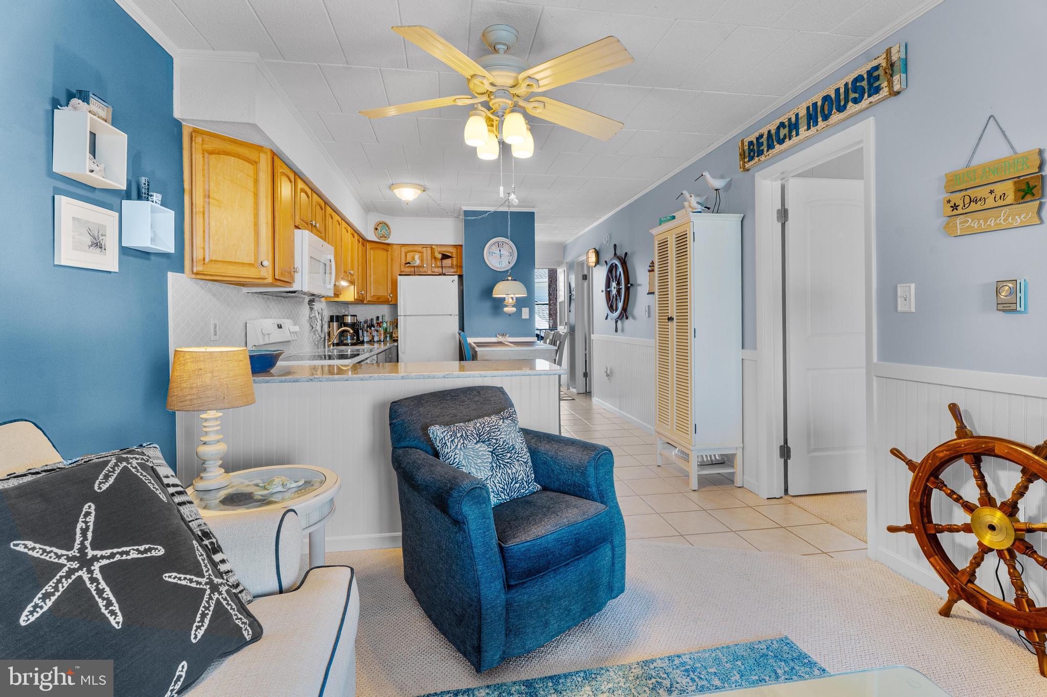 745 Mooring Road, Unit 202 Ocean City, MD 21842 - Photo 19 of 62 Living Room view of Kitchen