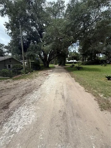 a view of street with trees