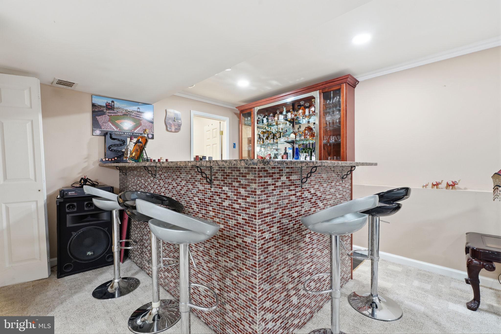2347 Maple Avenue Croydon, PA 19021 - Photo 33 of 60 Stylish home bar for entertaining guests.