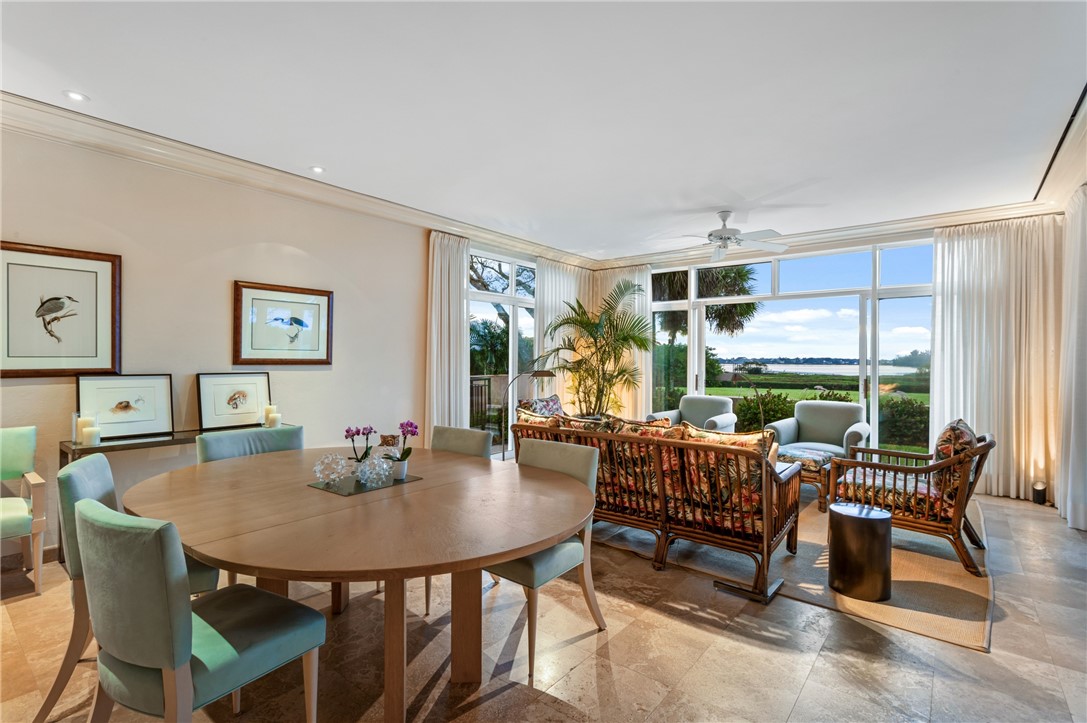 2350 Quay Dock Road Vero Beach, FL 32967 - Photo 15 of 33 a view of a dining room with furniture window and outside view
