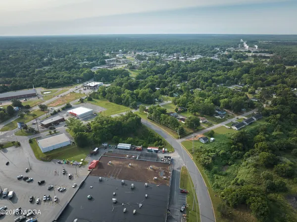 an aerial view of a city