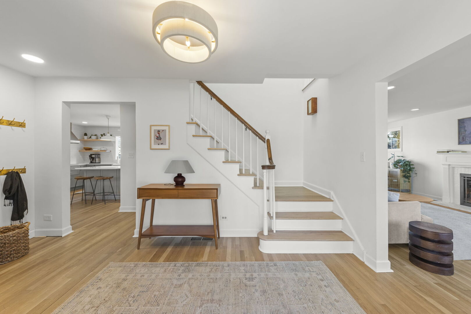 291 Spring Avenue Glen Ellyn, IL 60137 - Photo 2 of 35 a view of entryway and hall with wooden floor