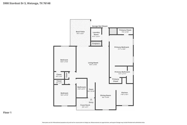 $1,900 | 5900 Stardust Drive South, Watauga, TX 76148