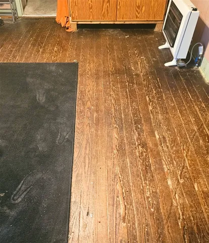 a view of wooden floor