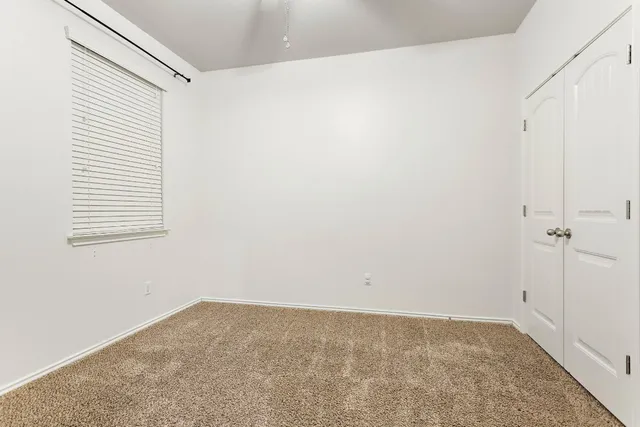 a view of small space with racks on the wall