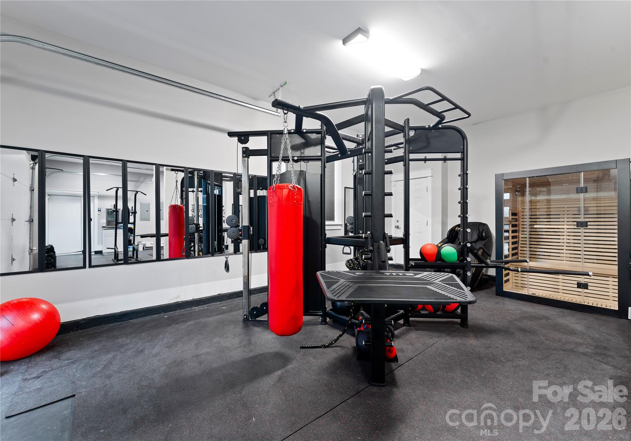 15700 Youngblood Road Charlotte, NC 28278 - Photo 37 of 41 a view of a room with gym equipment