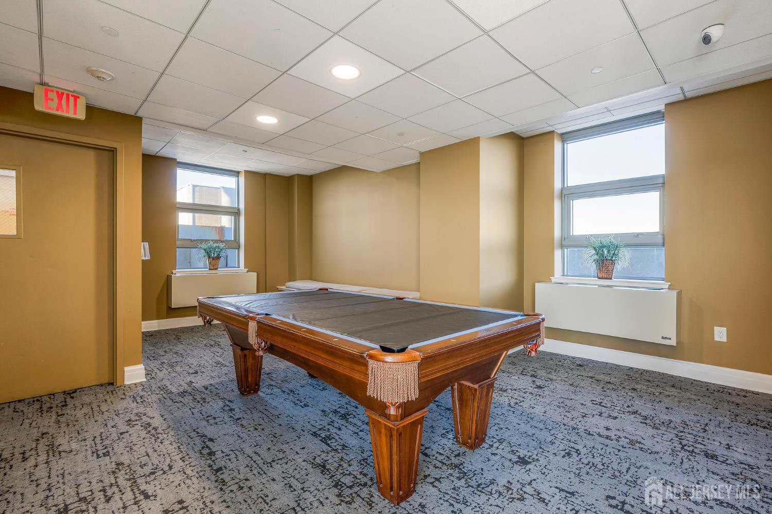 1 Spring Street, Unit 1704 New Brunswick, NJ 08901 - Photo 31 of 44 a room with pool table and windows