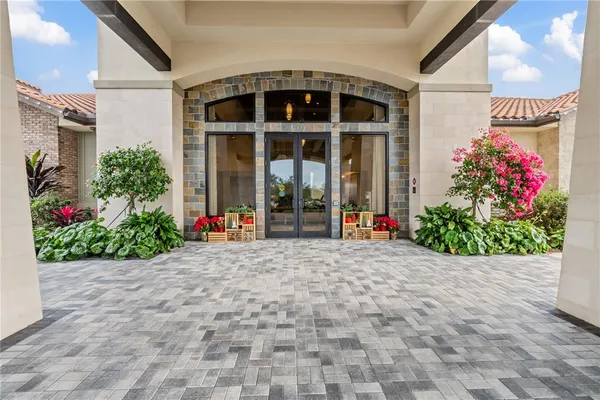 a view of a entryway door of the house