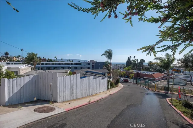 a view of a terrace with a bench
