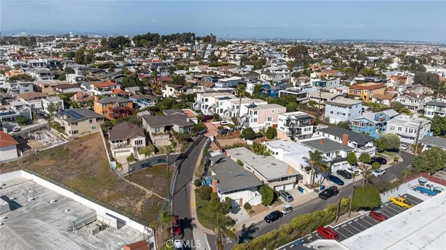 an aerial view of a city