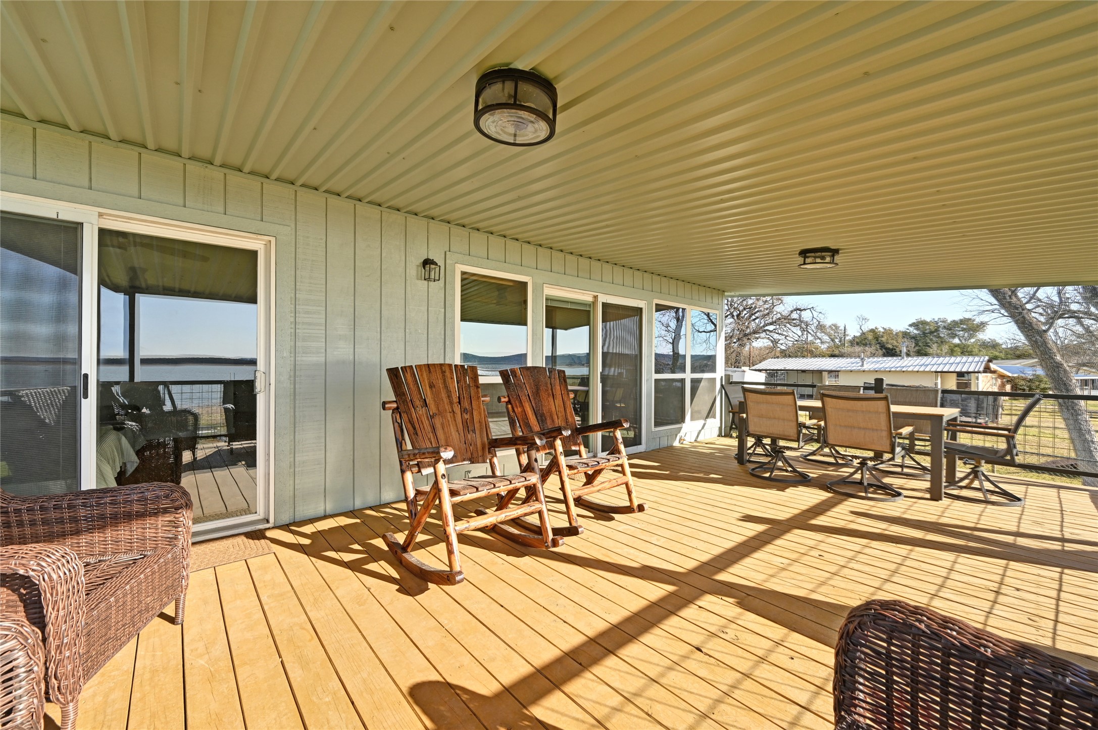 611 Lakeshore Loop Tow, TX 78672 - Photo 22 of 40 Deck featuring outdoor dining area